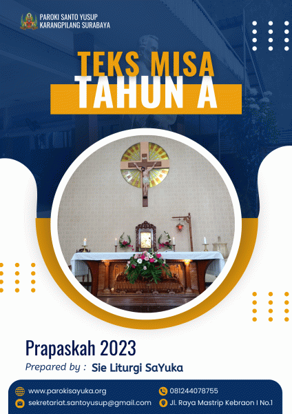 Teks Misa Tahun A Edisi Khusus Prapaskah 2023