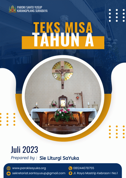 Teks Misa Tahun A Edisi Juli 2023
